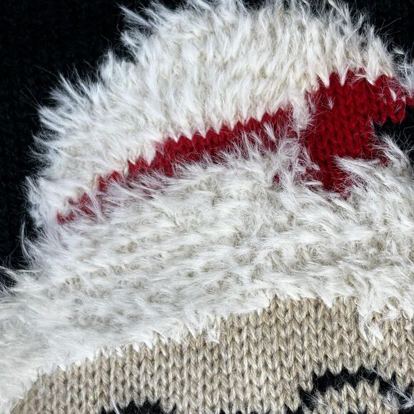 Forever 21 Plus Sweater Womens 1X Christmas Mrs Claus Santa Snowflake- Fits XL - Picture 3 of 9